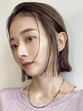 ノイカーム(noi Calm) 顔周りレイヤーカットグレージュカラーくびれボブショートカット