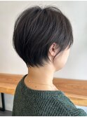 大人ラフウェーブ20代30代40代ボブブラウンスウィングショート