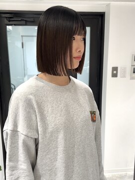 ヨーク(YOKE) 【YOKE】暗髪オリーブグレージュ艶髪質改善縮毛矯正