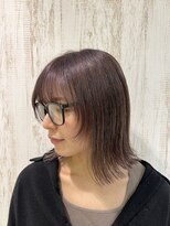アース 稲毛海岸店(HAIR&MAKE EARTH)&nbsp;外ハネボブ　サイドバング
