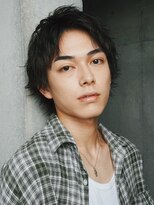 レタッチバイフィフス(RETOUCH by fifth) シャドウパーマ無造作パーマセンターパートマッシュヘア毛流れ