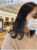 インナーカラー◎ネイビーブルー
