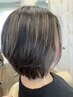 【若見え透明感カラー】カット＋白髪ぼかしハイライト＋TOKIOトリ