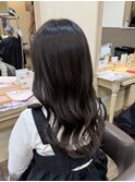黒髪/ボブルフ/ネビージュ/小顔/ワンレン/杉田花乃