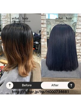 エクラ 熊本上通店(eclat) ブルーブラック