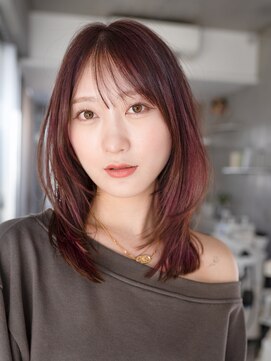 ホロン 池袋(HOLON) レイヤーカット/ミディアムヘア/顔まわりカット【池袋HOLON】