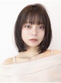 レイヤーボブ/レイヤーカット/くびれレイヤー/韓国風ヘア