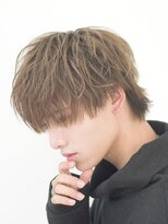 ダブルカラースパイラルパーマツイストパーマフェード短髪