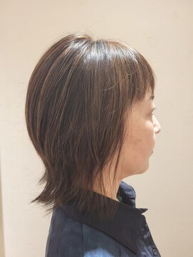 松本平太郎美容室 国立店 20代30代40代50代×外ハネショートレイヤー×ハイライト