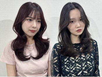 オンカン(onkan)の写真/韓国トレンドヘア／顔周りの似合わせカットなら【ひかる】にお任せ☆トレンド感×自分らしさで魅力引き出す