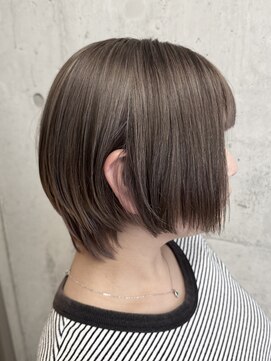 ルノン(LUNON) 暗めカラーグランマッシュデザインカラーフェイスフレーミング