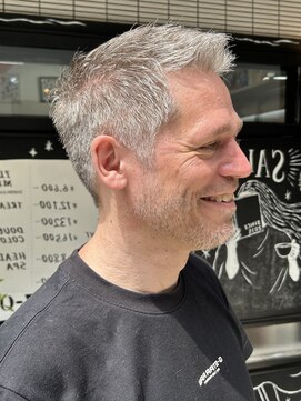 サロン ハナノ(Salon Hanano) ショートスパイキー30代40代明るめオリーブベージュバズカット