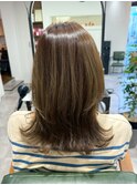 美髪×ミディアムネオウルフ外ハネボブ
