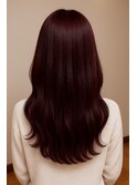 ゆる巻き×ダークレッド