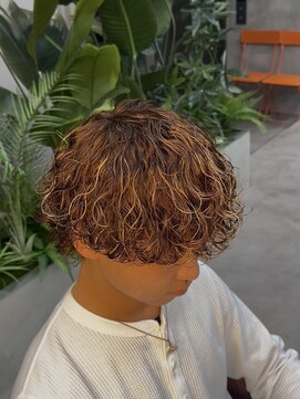 スキルメイト 天神(SKILL MATE) 【SKILL】波巻きハイライトパーマ