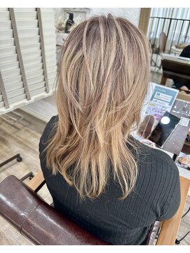 ラウラアンドロー(LAURA&RO) ミルクティーベージュダブルカラーインナーカラーケアブリーチ