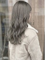 ニコリヘアワークス(nicori hair works)&nbsp;ロング×ハイトーン×グレージュ3
