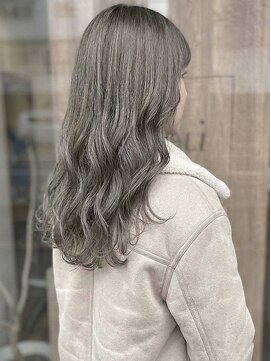 ニコリヘアワークス(nicori hair works) ロング×ハイトーン×グレージュ3