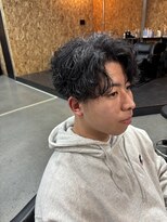 アディクト オム(ADDICT HOMME)&nbsp;センターパート×シャドウパーマ