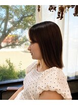 アンレーブ ヘア メイク&nbsp;ナチュラルインナーカラーボブ/20代30代40代/秋カラー