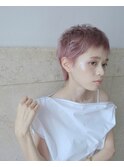 レイヤーショート × ベビーピンク