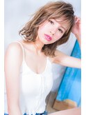 透明感満点セミディロブ【miel hair est新宿】