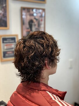 ブルートバーバーショップ(BLUET Barber Shop) スパイラルパーマスタイル