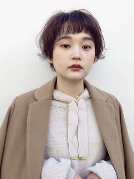 ゼンコー キチジョウジ シェール(ZENKO KICHIJOJI chere) くしゃっとピンクショートボブ［廣瀬晴菜］/ベビーピンク