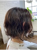 前下がりボブ×MIXパーマ☆