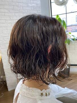 トハコ(&haco) 前下がりボブ×MIXパーマ☆