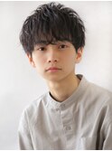 ナチュラル束感×ツーブロックショート