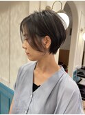 黒髪でも幼くならない大人ショートボブ