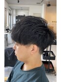 黒髪マッシュ