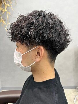 リット×ベリエ(Lit.×belier) 波巻きパーマメンズパーマメンズヘアツーブロックツイストパーマ