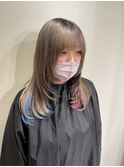 レイヤー/派手髪/インナー/ウルフ/D