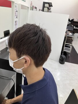 ビーズカラー 鶴岡エスモール店 【B's】30代人気◎メンズカット×ベージュブラウン/ショート
