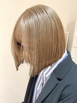 ヒビヲ(HIBIO)&nbsp;ミルクティーベージュダブルカラーハイトーンボブナチュラルボブ