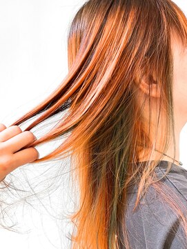 アッシュ 十日市場店(Ash) ハイトーンオレンジカラー