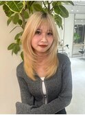 レイヤーカットハイライトショートヘアイルミナカラーオージュア