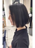 大人ショートボブ/白髪ぼかしハイライト/髪質改善30代40代50代