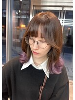 カケル(×.)&nbsp;裾カラー/秋色/ラベンダーカラー