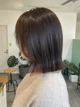 ヘアーメイク チョコ(hair make choco) 大人可愛い20代30代40代小顔ウルフレイヤーボブ丸みショートボブ