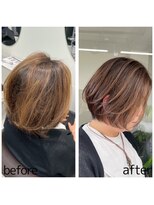 ジービージー(GBG)&nbsp;ショートボブ40代50代グレイカラー白髪染め白髪ぼかし