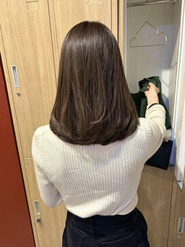 ローレンジウ(LOREN JU) 透明感髪質改善ベージュダブルカラーミルクティーグレージュ