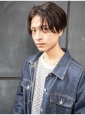 メンズ/センターパート/ニュアンスパーマ/新宿駅
