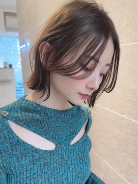 サンド 名古屋(sand) アプリコットオレンジくびれヘアハイライトカラー名古屋ショート