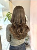 ◎透明感オリーブベージュ×小顔レイヤー20代30代