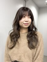 ヘアー アイス 御器所本店(HAIR ICI) 大人美人艶カラーベージュ小顔カット透明感レイヤーロング