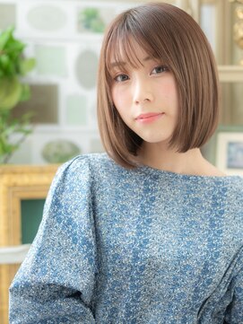 カバーヘア ブリス 戸田公園西口店(COVER HAIR bliss) 美髪グレーベージュアッシュ前下がりボブディA4戸田公園30代40代