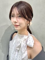 ナナローネス 渋谷(nana loness) 顔まわりカット レイヤーカット 顔まわりレイヤー ベージュ
